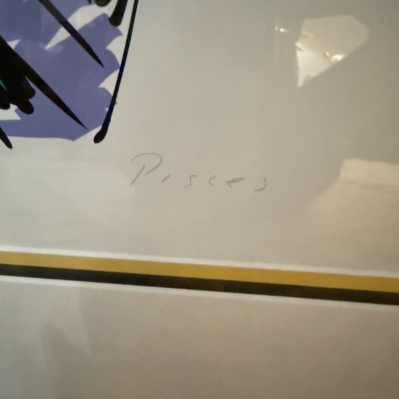 Dennis Mukai Signed numbered Zodiac Series “Pisces” print - Picture 9 of 12